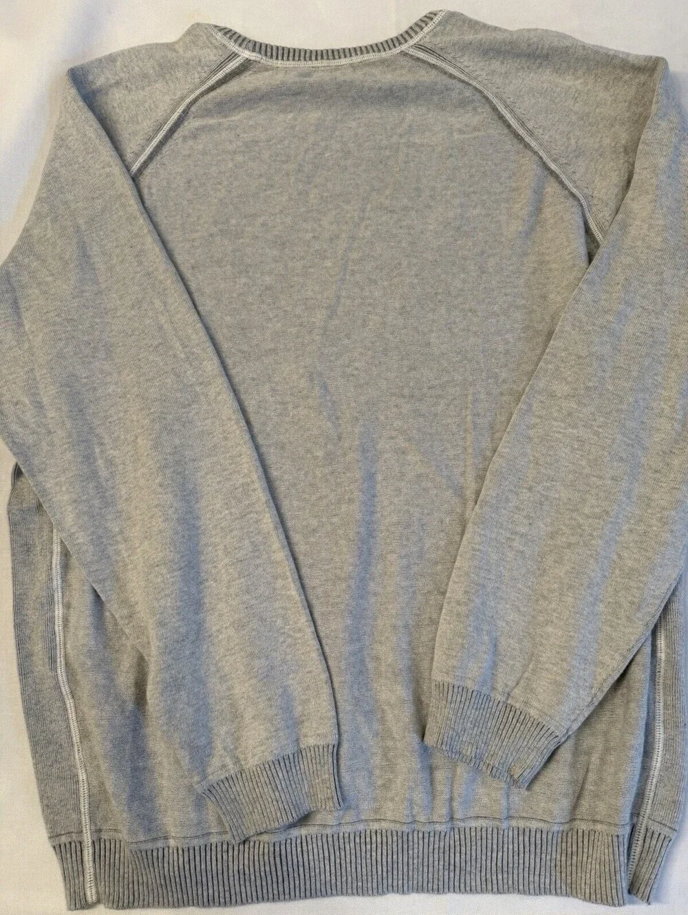 Tommy Bahama Men’s XL Gray Crewneck Sweater NWOT 100% Cotton Lightweight